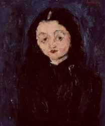 Ritratto femminile – XX secolo – Espressionismo francese. Artista: Chaim Soutine.